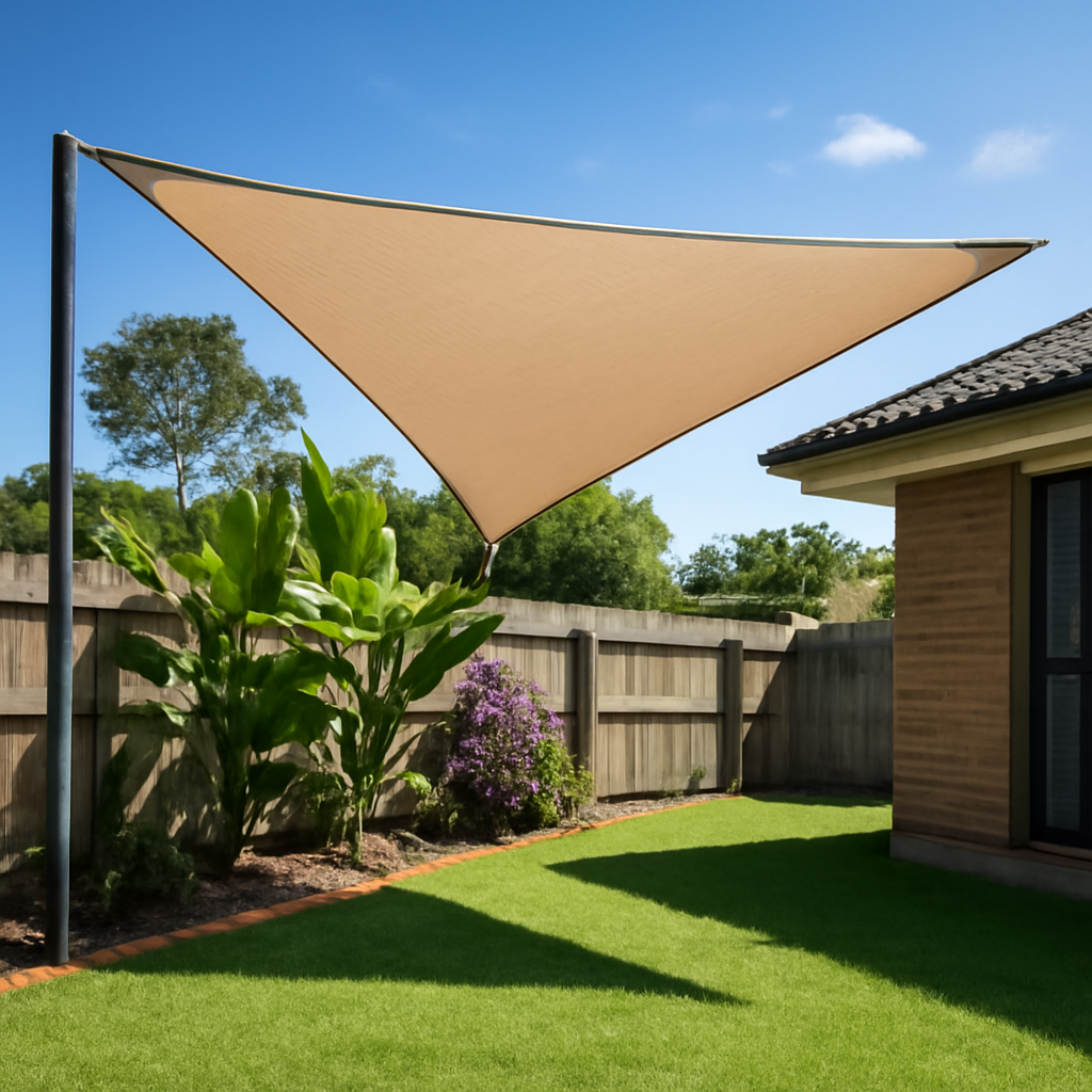 Illustration regarding approvals, materials, and maintenance across Brisbane councils related to shade options for Brisbane backyards