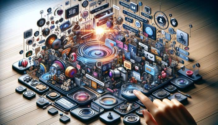 Instagram Marketing in Sturminster Newton for Small Business: A vibrant Instagram interface showcasing product photos, polls, stories, reels, shoppable posts, hashtags, and analytics graphs.