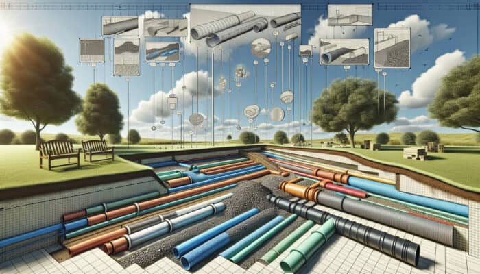 Diagram illustrating French drain installation, highlighting cost factors and material considerations.